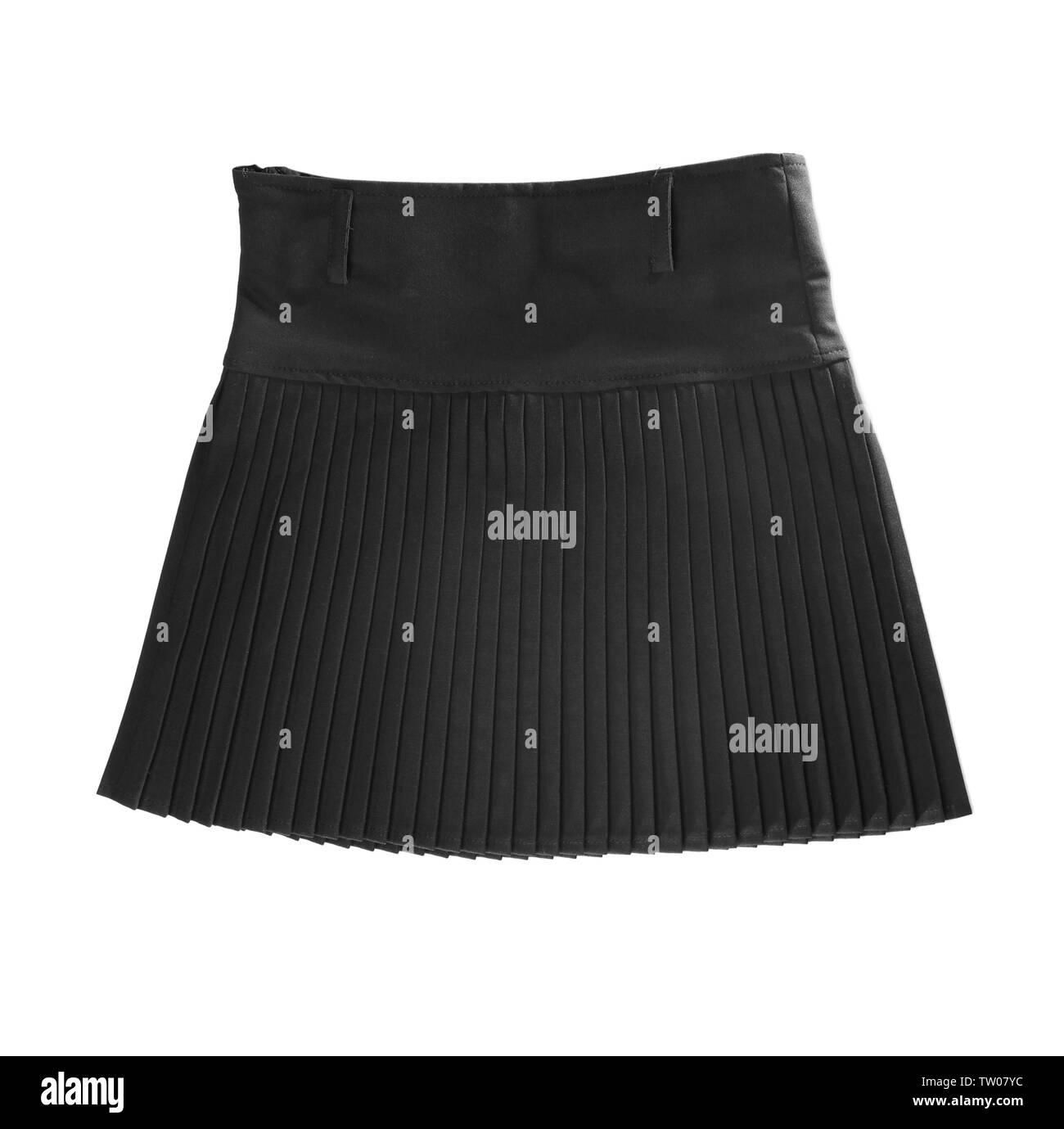 Black skirt isolated on white Stock Photo - Alamy