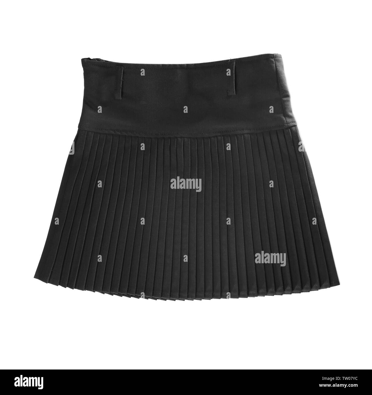 Black skirt isolated on white Stock Photo Alamy