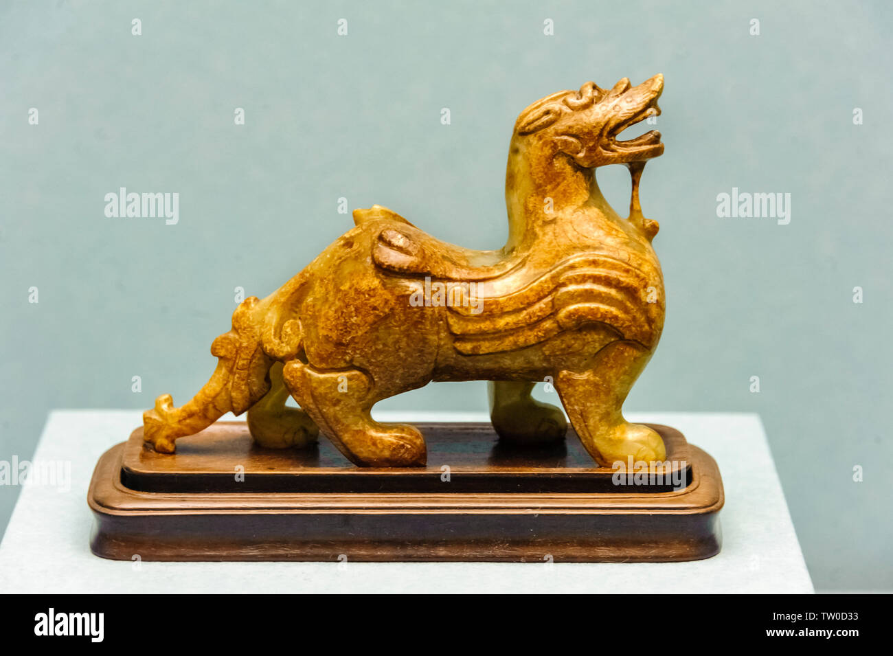 Eastern Han jade to ward off evil spirits Stock Photo