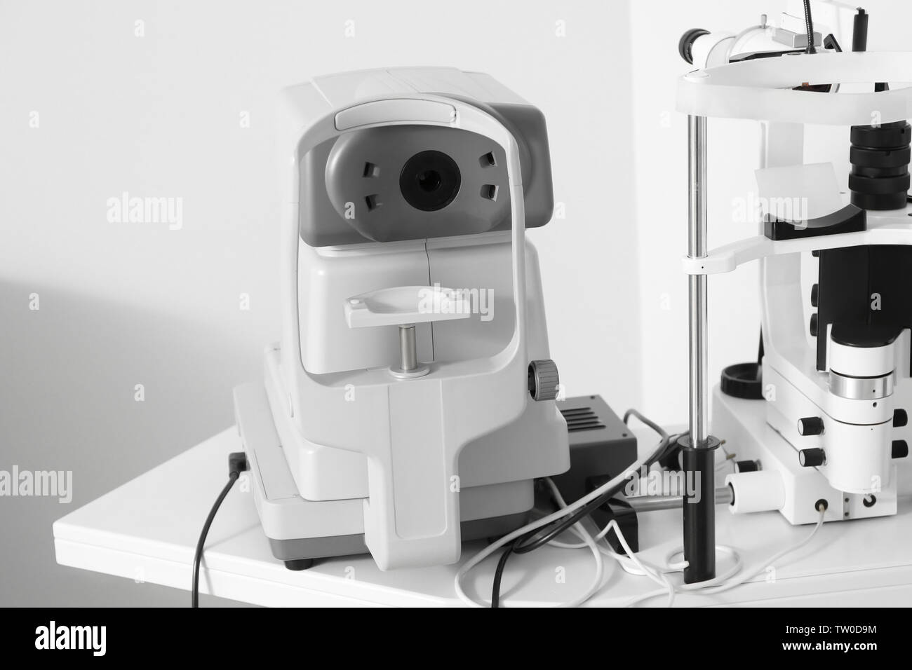 Modern tonometer in ophthalmologist's office Stock Photo - Alamy