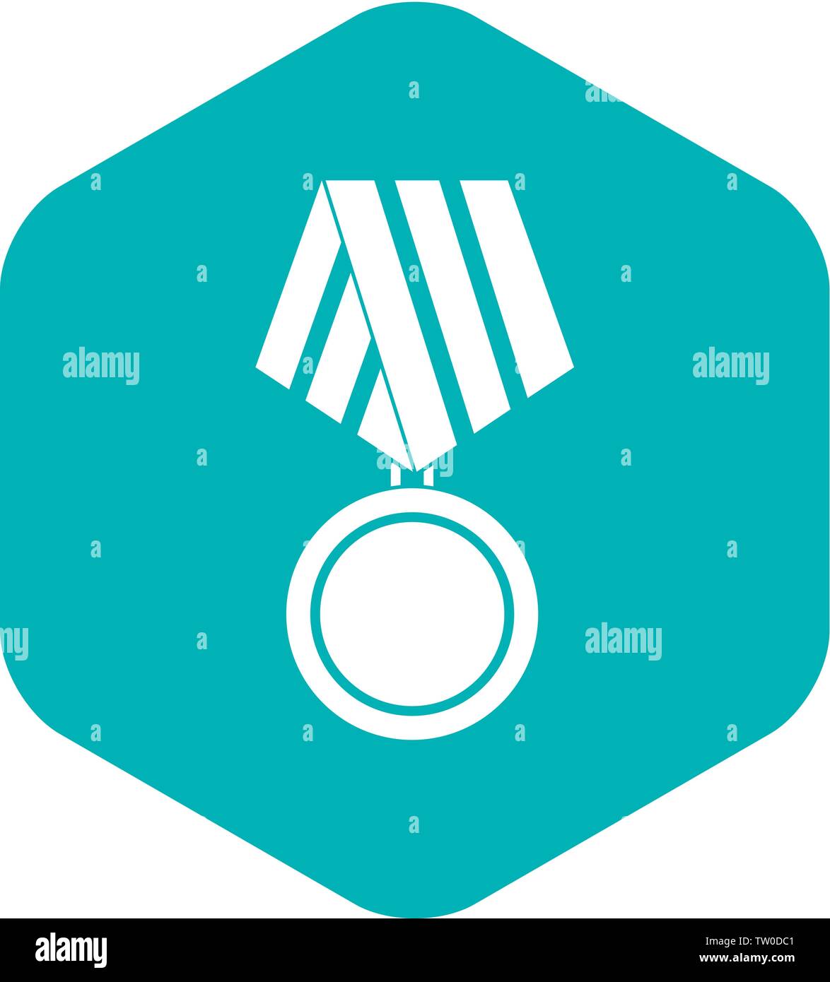 Military medal icon, simple style Stock Vector Image & Art - Alamy
