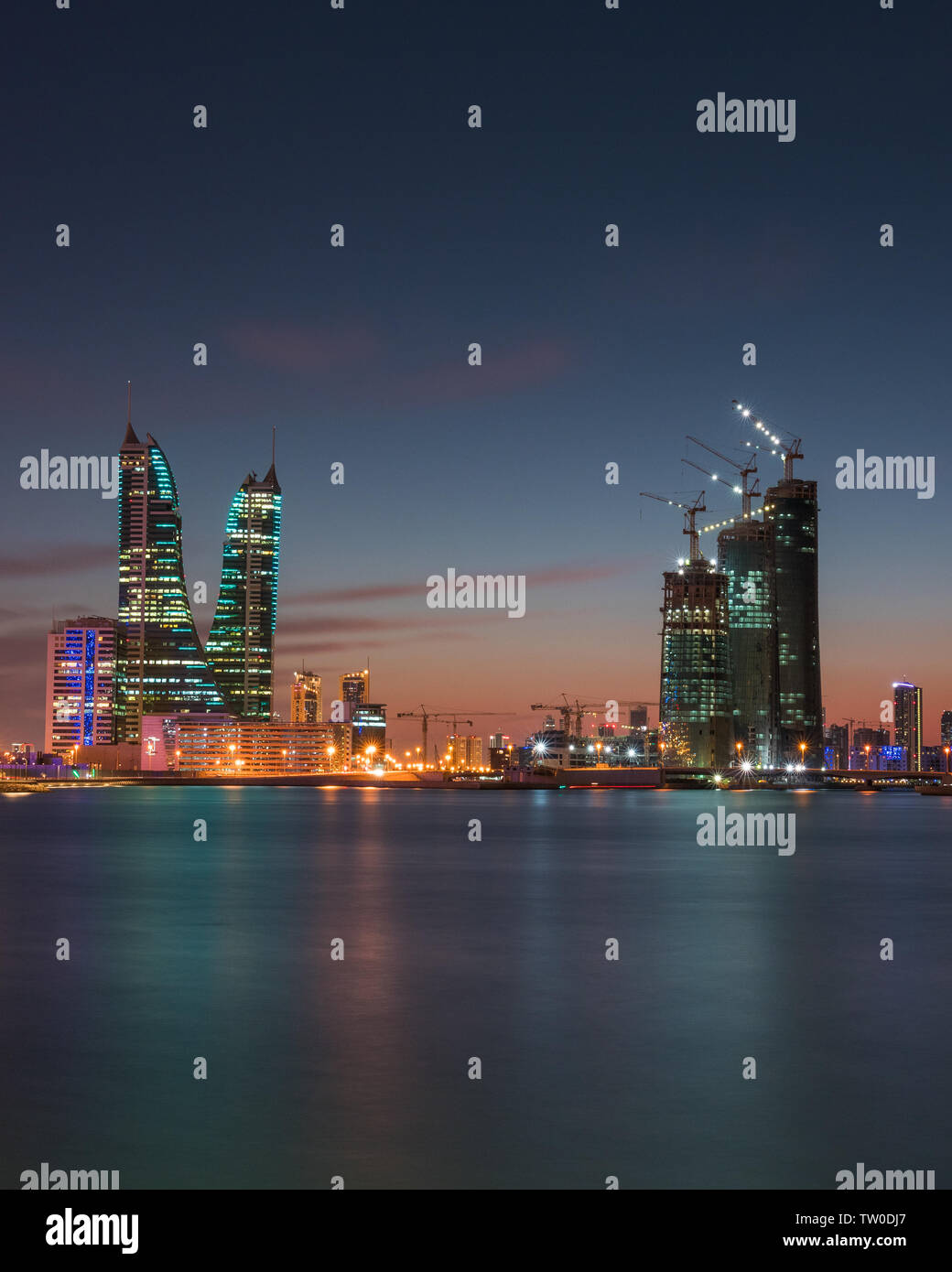 Bahrain sky line Stock Photo