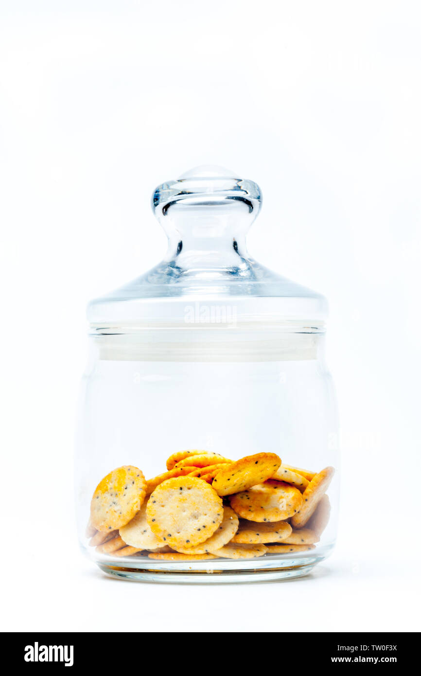 cookies bretzels on a white background Stock Photo