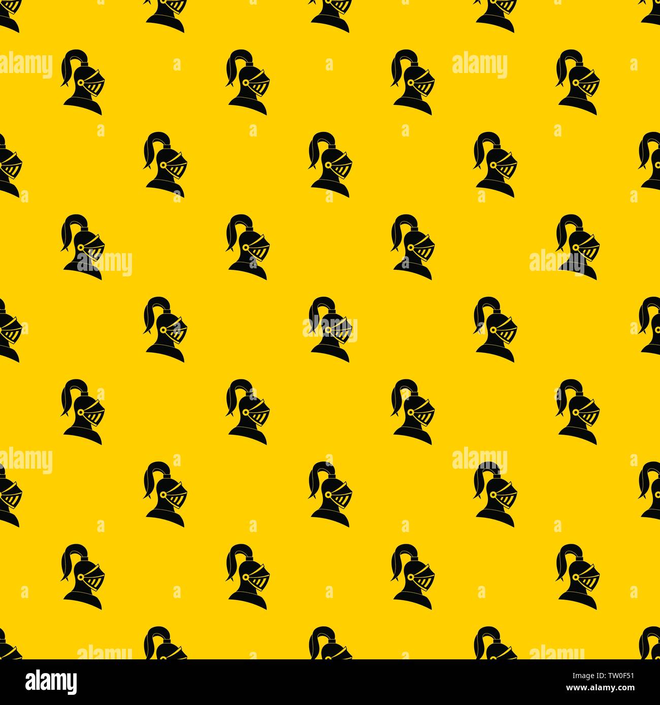 Medieval helmet pattern vector Stock Vector