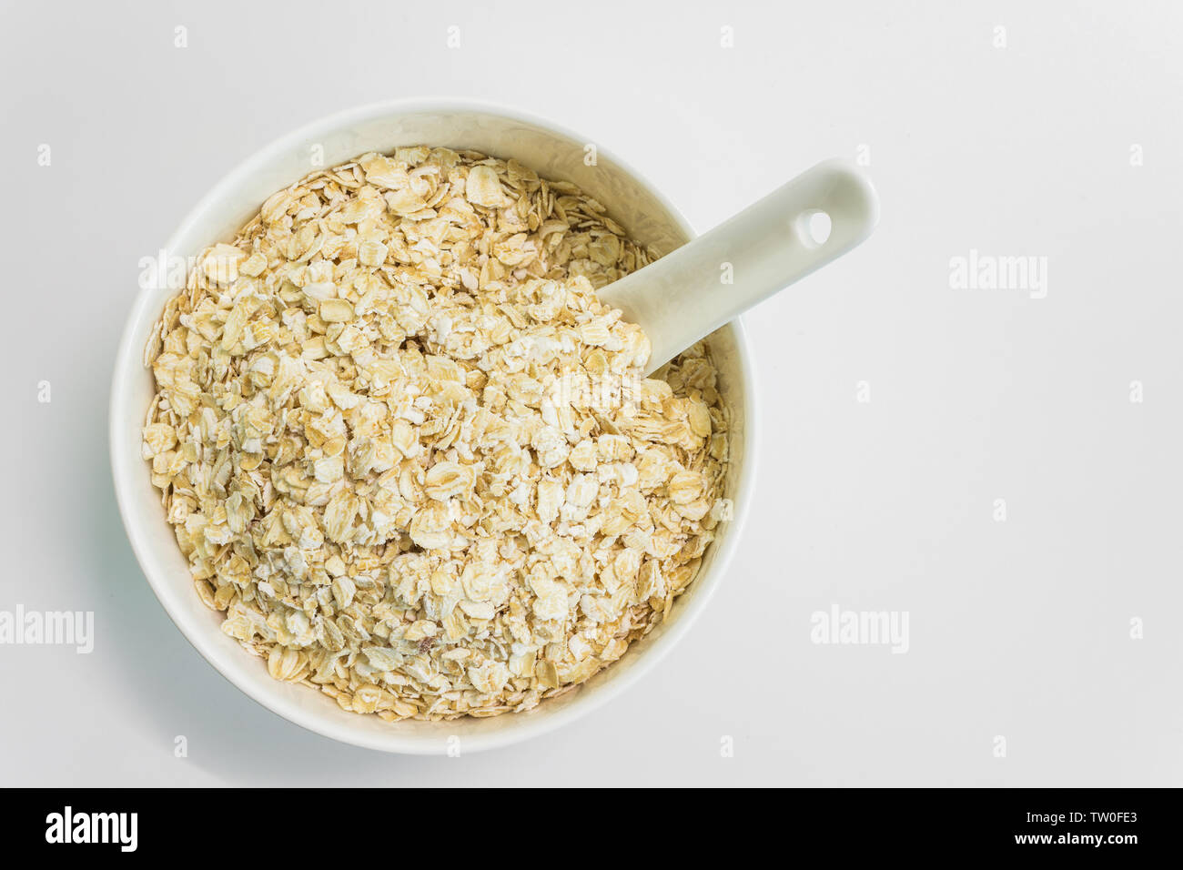 Oatmeal cereals and benefit grains hires stock photography and images