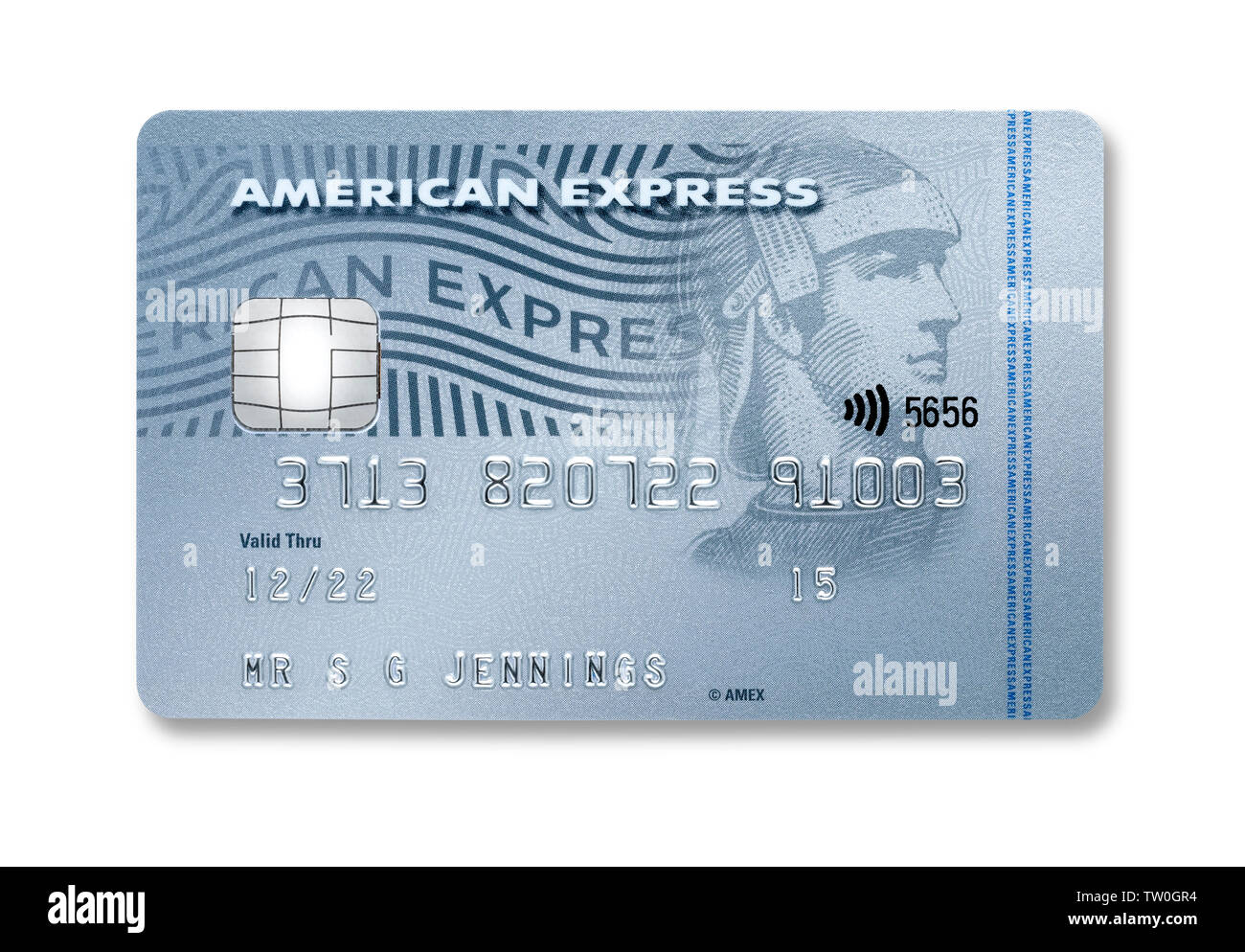 An American Express credit card Stock Photo