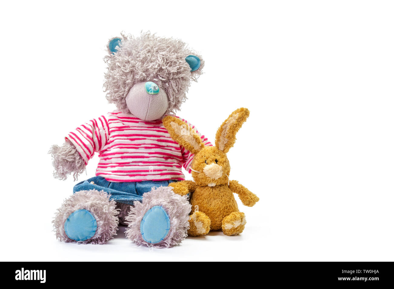 toy teddy bear isolated on white Stock Photo - Alamy
