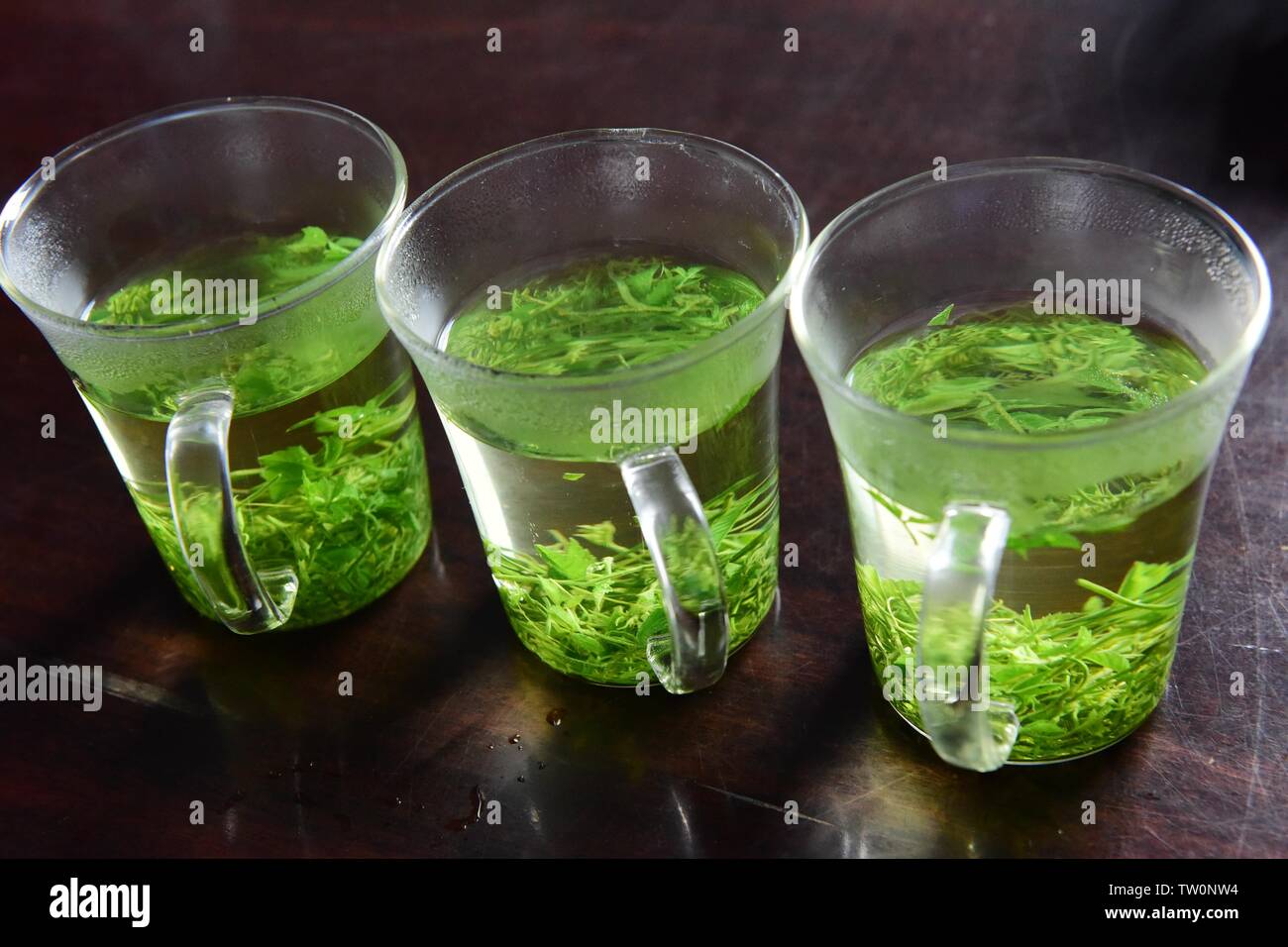 Tangle Tea Tangled blue tea Stock Photo - Alamy