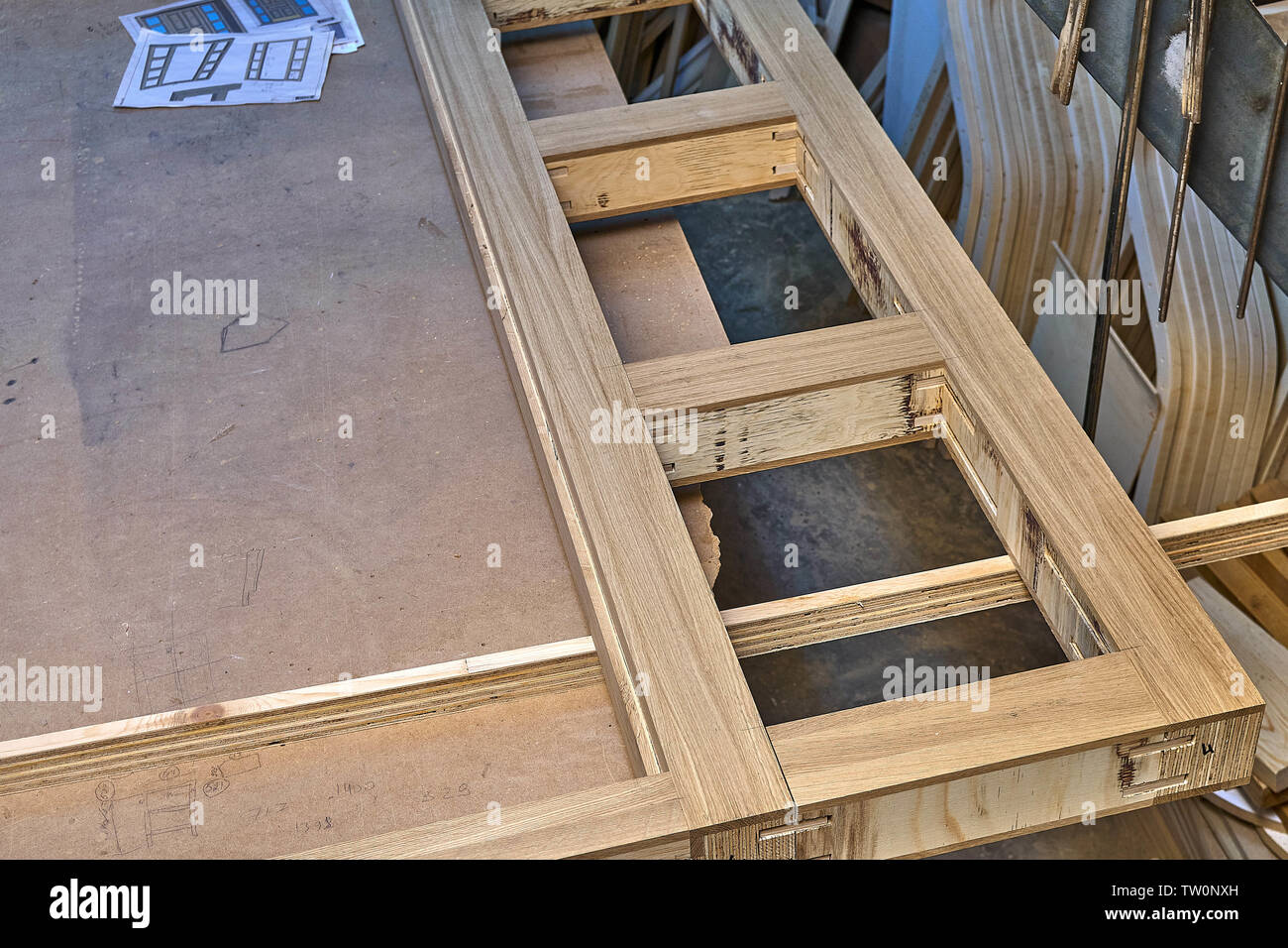 Wood Door Manufacturing Process Door Frame Woodworking And