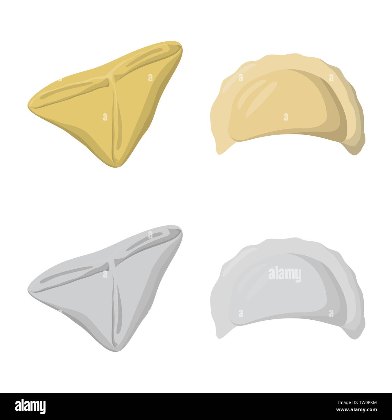 Vector design of products and cooking symbol. Set of products and ...