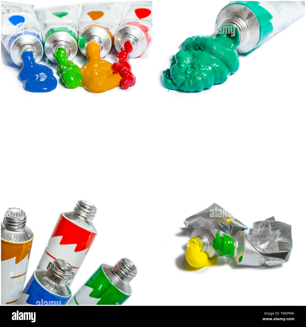 Paint in tubes Stock Photo Alamy