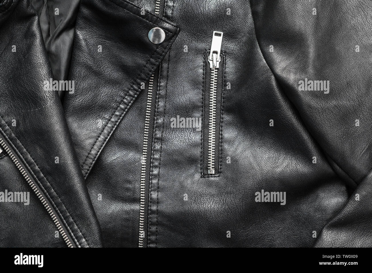 Female leather jacket Stock Photo - Alamy