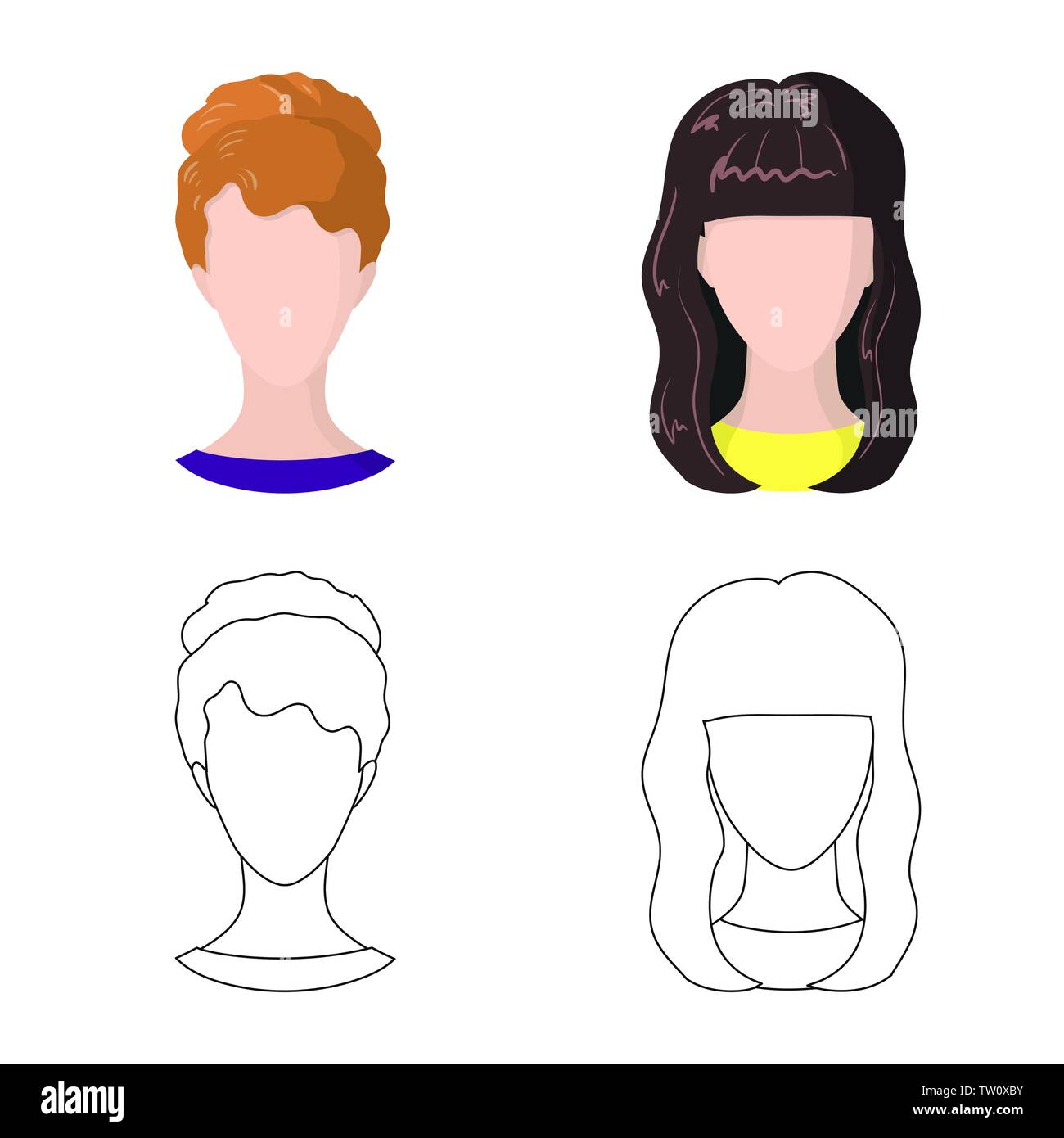 Vector design of professional and photo sign. Set of professional and ...