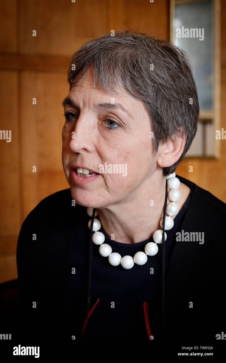 Professor Joanna Price, Vice Chancellor at the Royal Agricultural University in Cirencester, Gloucestershire, England, UK. Stock Photo