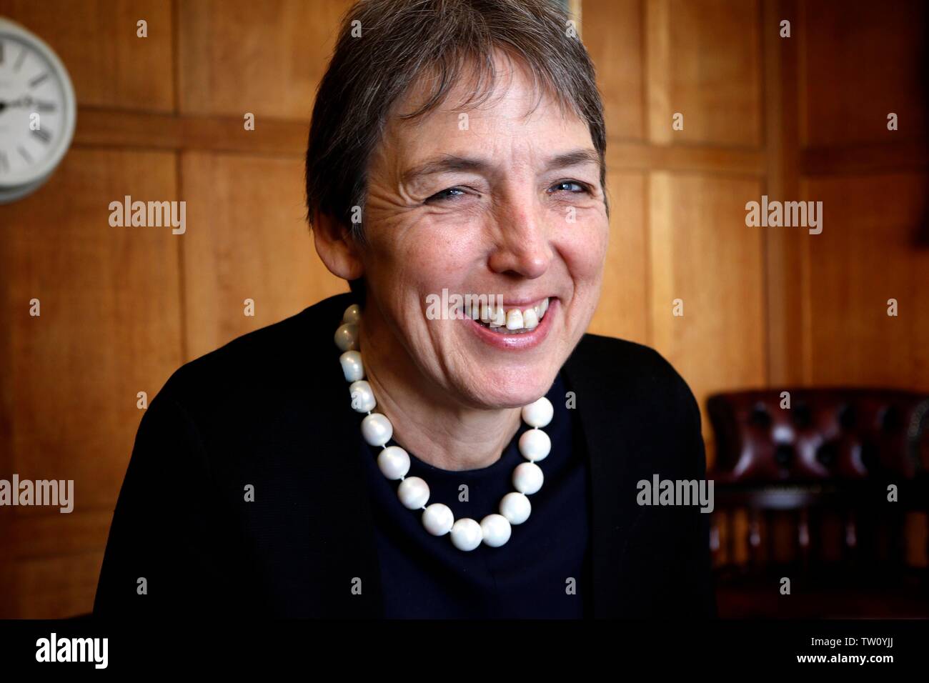 Professor Joanna Price, Vice Chancellor at the Royal Agricultural University in Cirencester, Gloucestershire, England, UK. Stock Photo