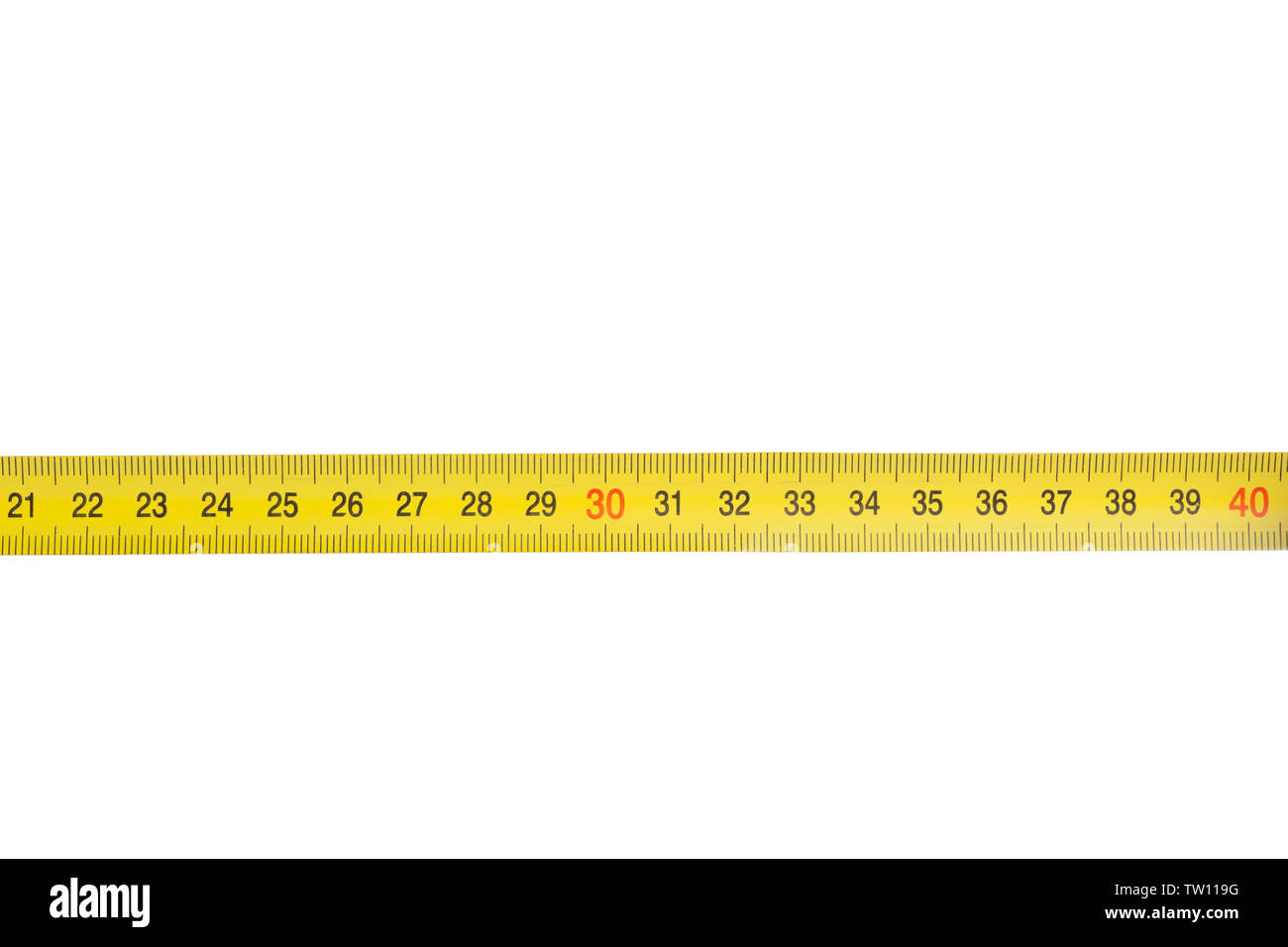 Tape measure on white background Stock Photo - Alamy
