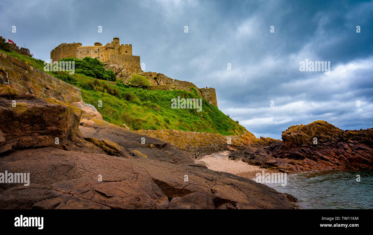 Mount Orgueil Castle, Jersey, Channel Islands Stock Photo