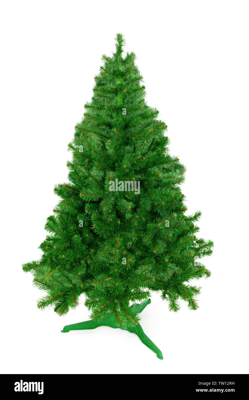 Christmas Tree isolated on white background Stock Photo - Alamy