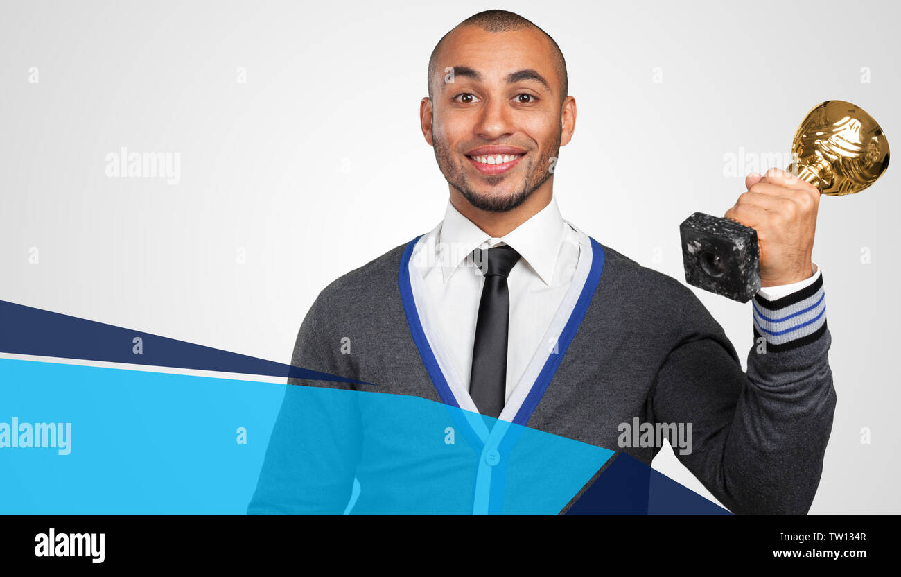 Successful young black student Stock Photo - Alamy