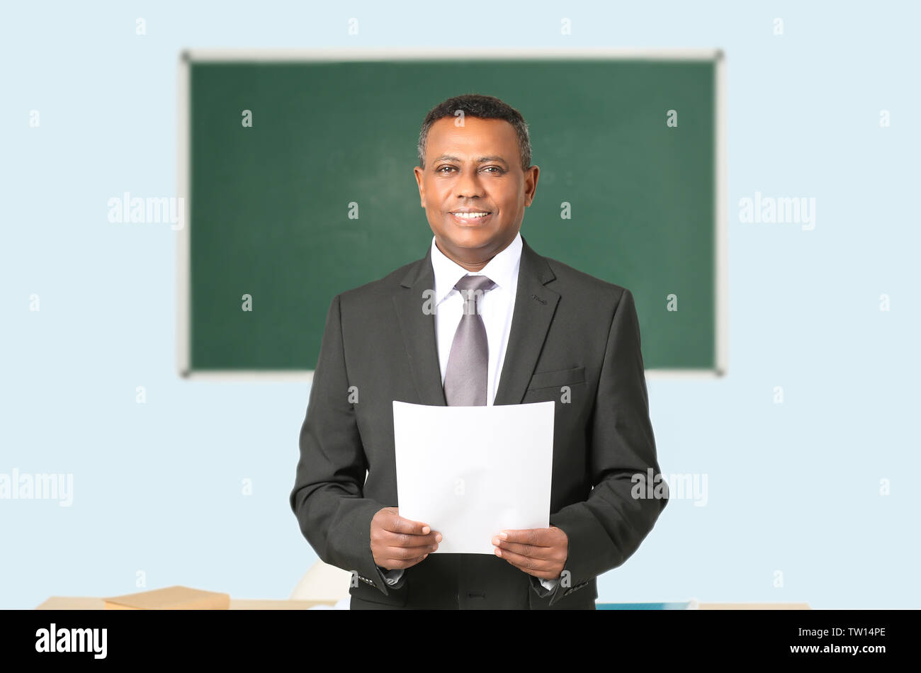 Indian mature teacher hi-res stock photography and images - Alamy