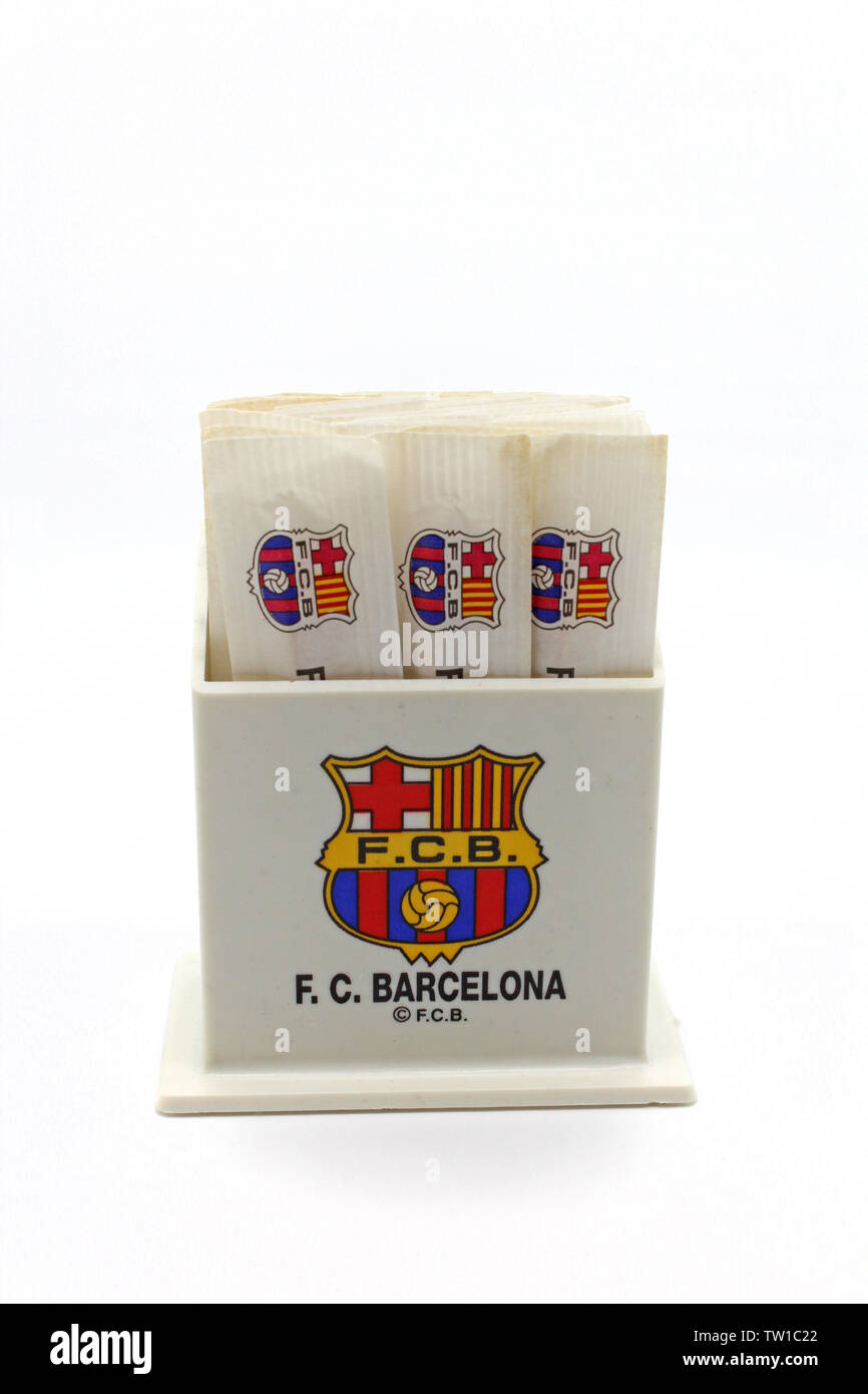Fanion Vintage FC Barcelone - Banderin / Pennant De Football Ancien