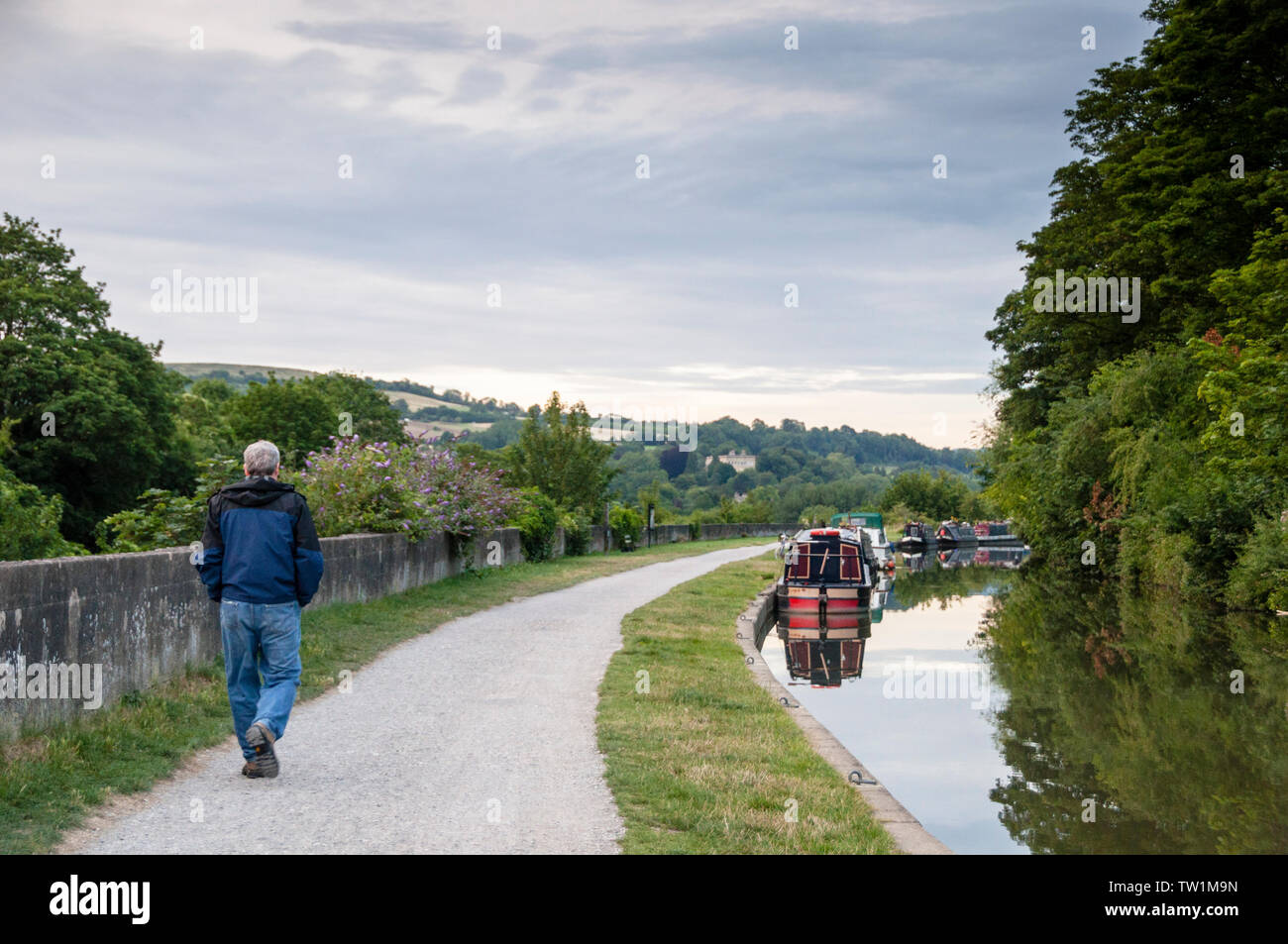 and avon canal path towpath walk bath somerset england hires