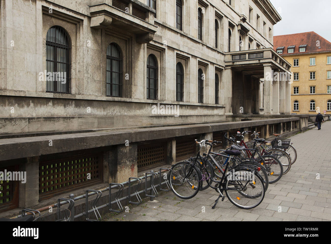 Former administration building of the National Socialist German Workers' Party (Verwaltungsbau der NSDAP) designed by German architect Paul Ludwig Troost and built in 1933-1937, now the House of Cultural Institutions (Haus der Kulturinstitute) in Munich, Bavaria, Germany. Stock Photo