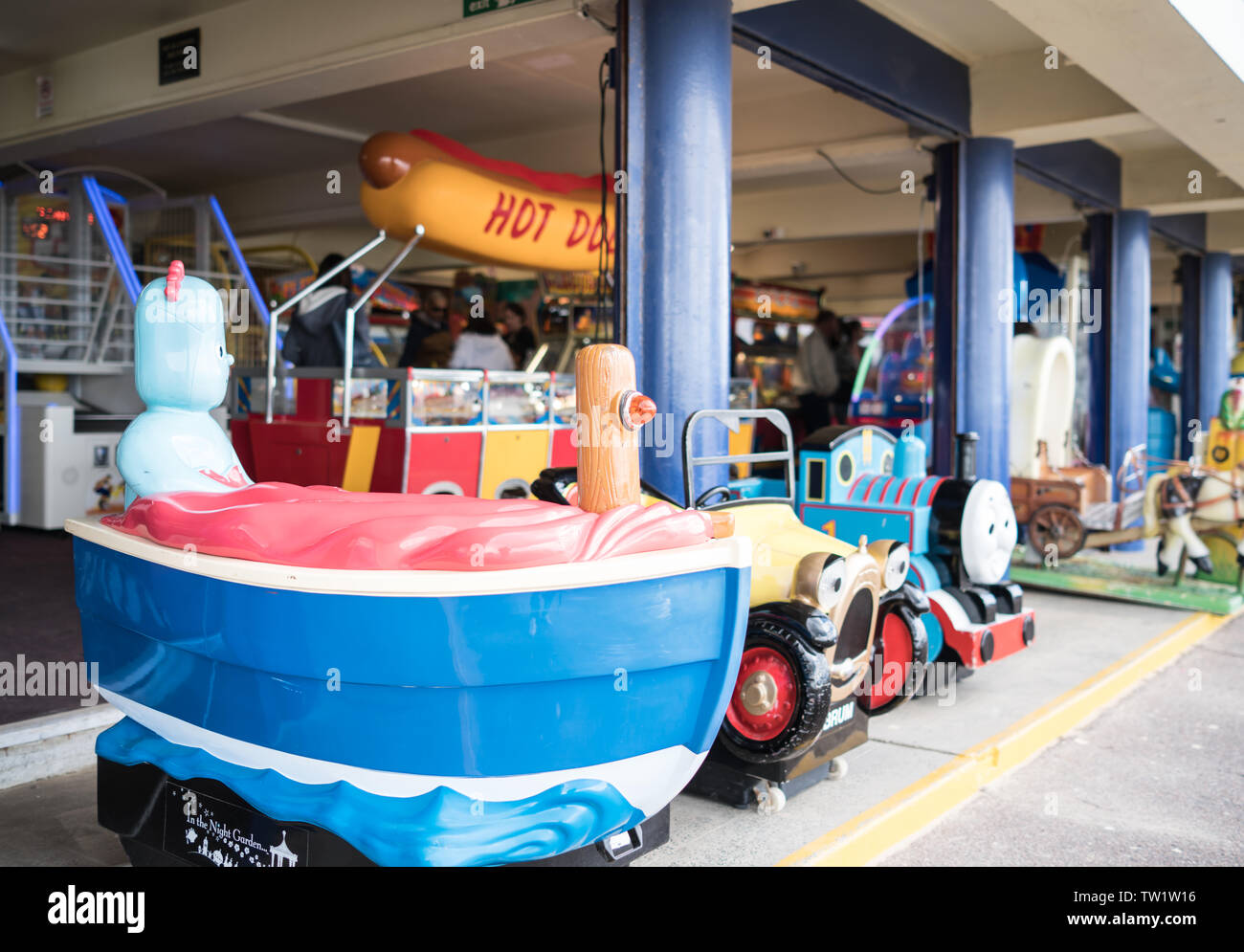 Amusement arcade on Bournemouth sea frontEnglish seaside Stock Photo Alamy