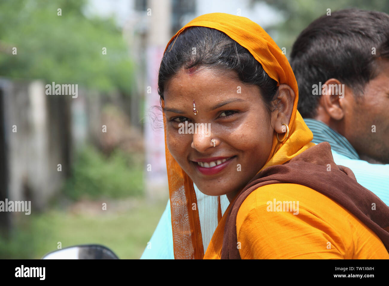 India village woman smiling hi-res stock photography and images - Alamy
