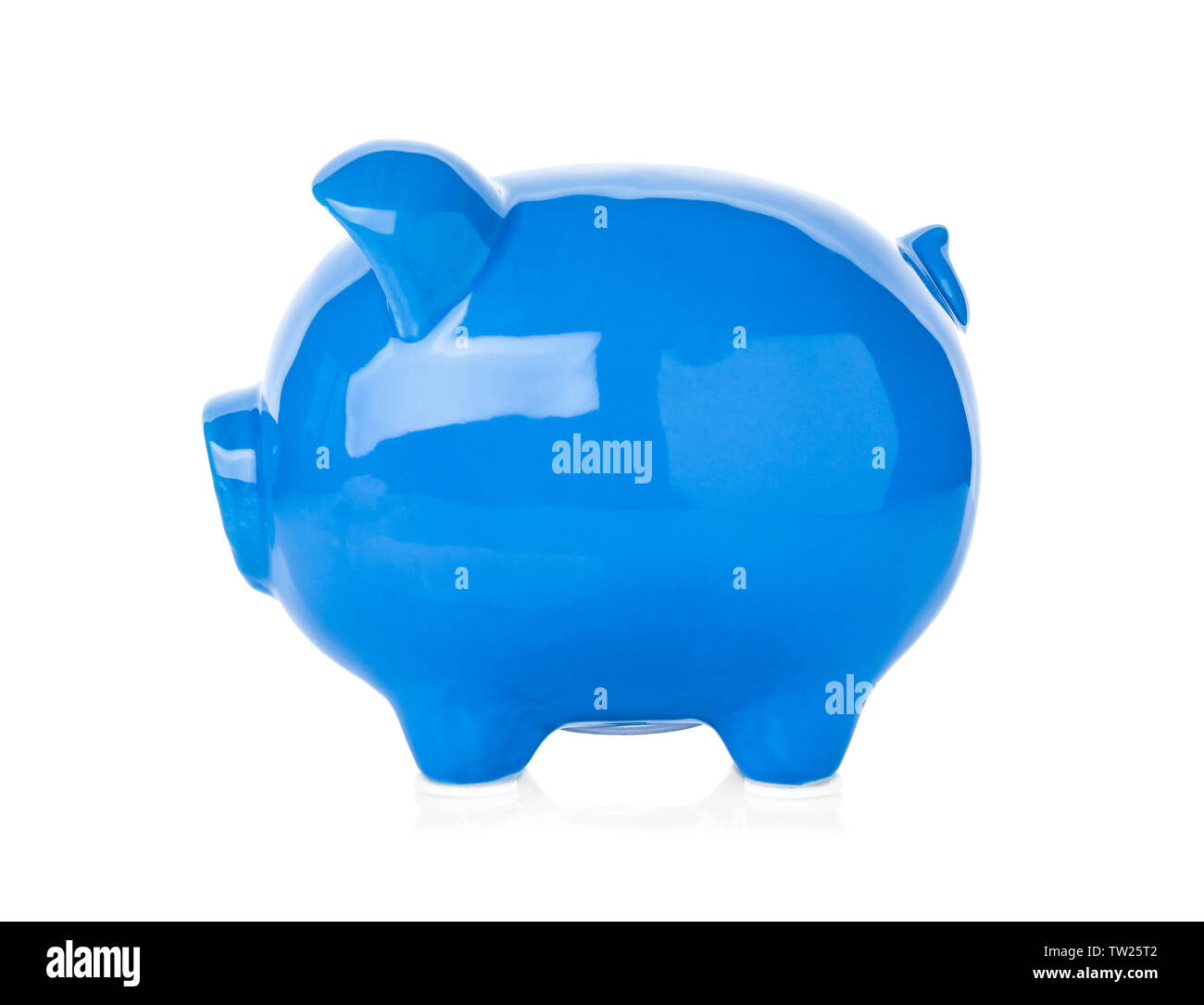 Large Blue Ceramic Piggy Bank