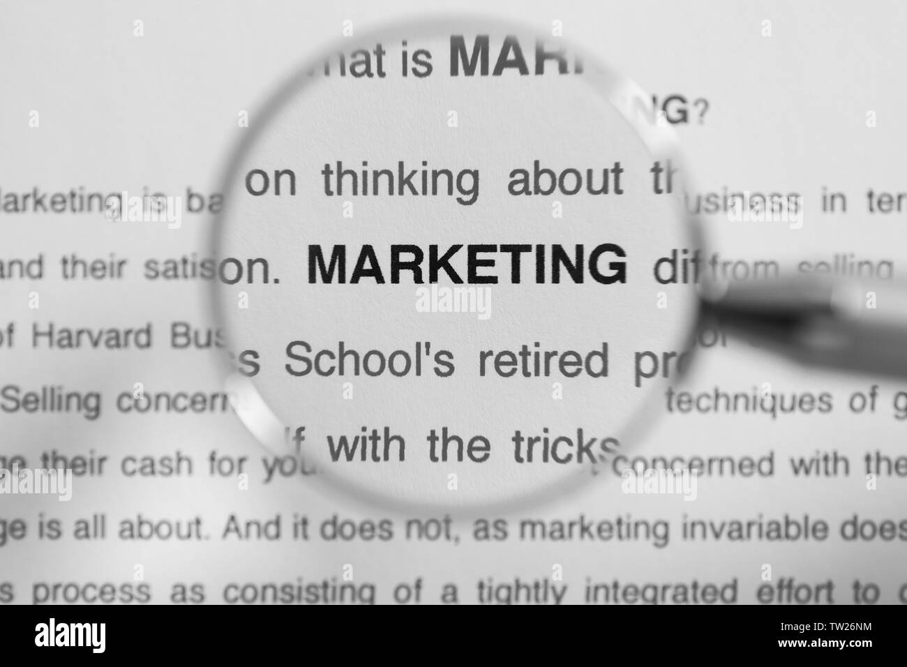 Marketing mix model Black and White Stock Photos & Images Alamy