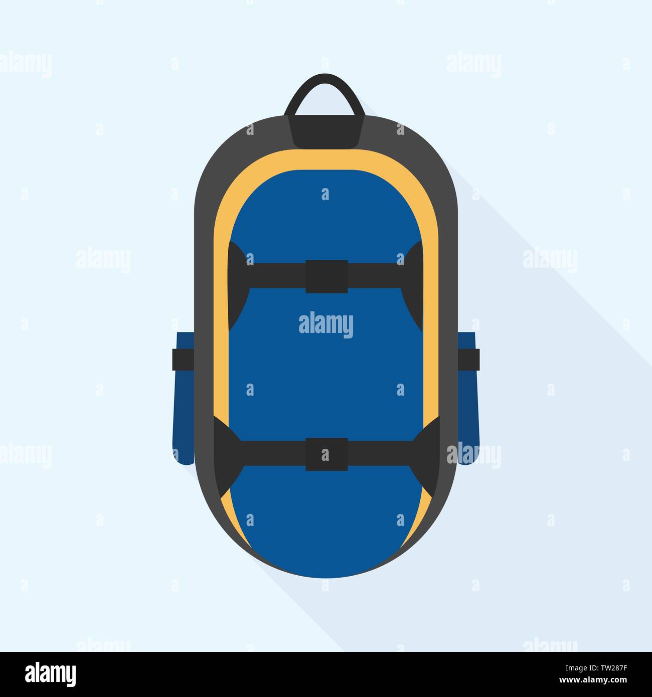Child Backpacking Stock Vector Images - Alamy