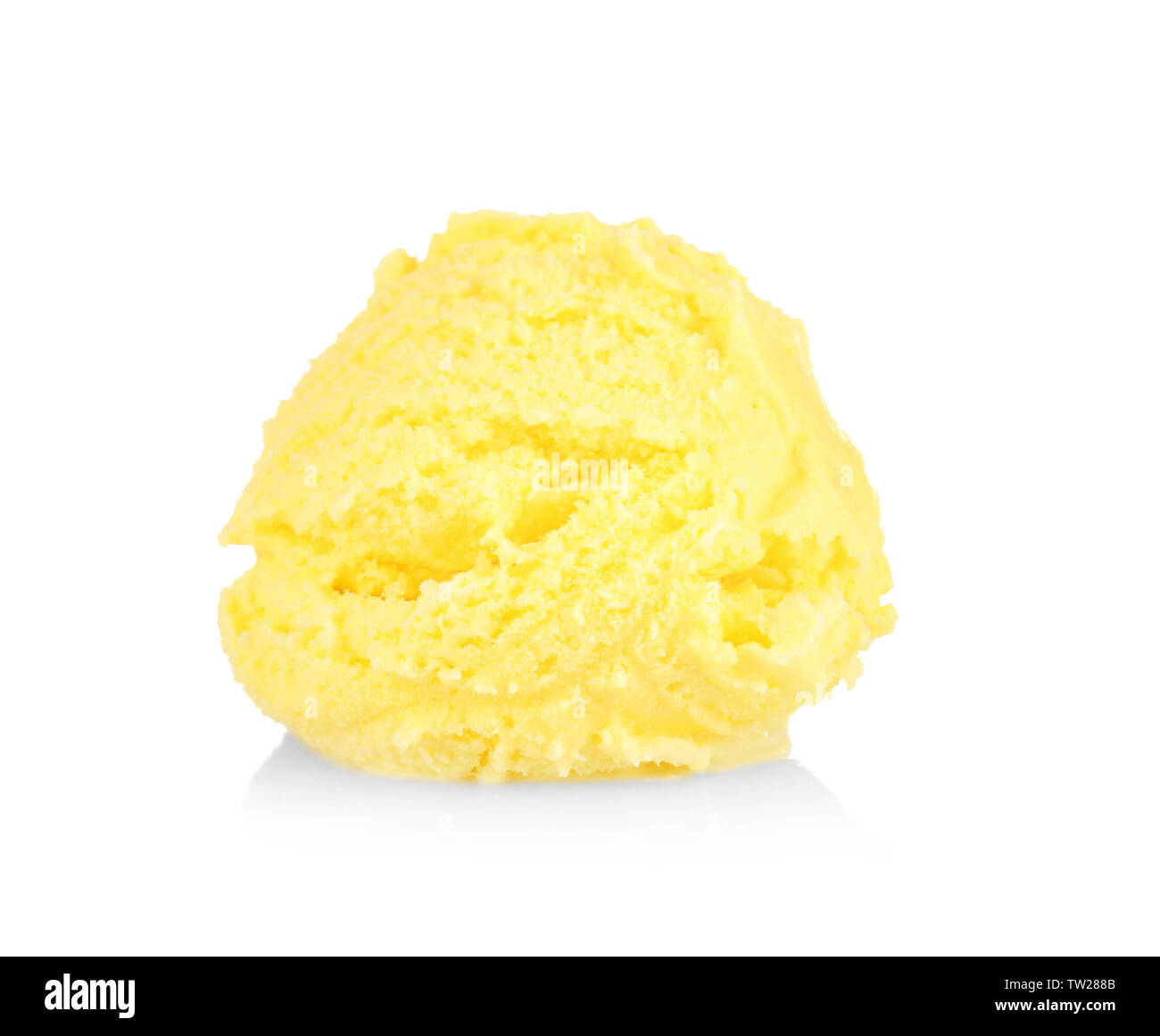 Color ice cream ball on white background Stock Photo - Alamy