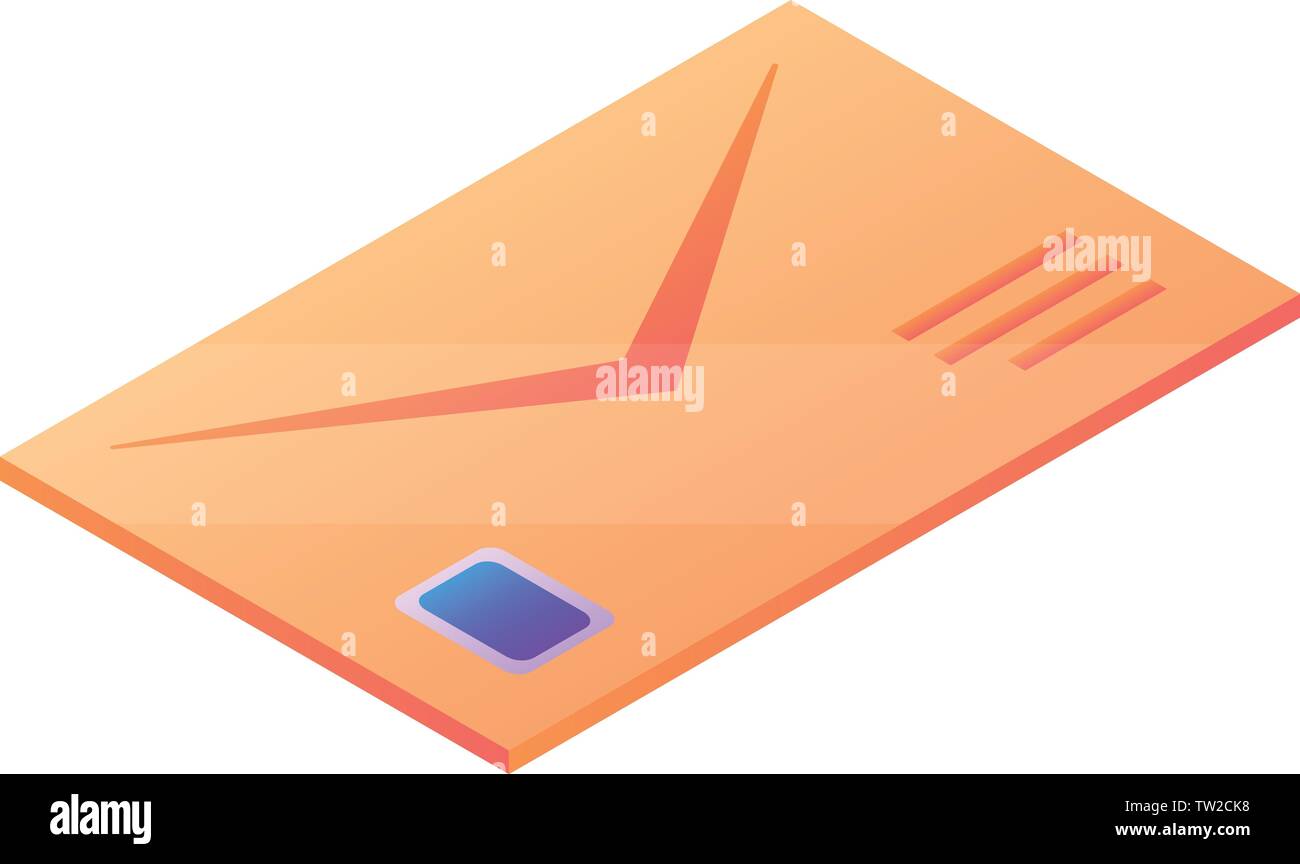 Mail letter icon, isometric style Stock Vector Image & Art - Alamy