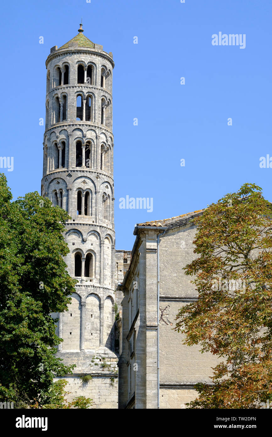 Uzes (southeastern France) Fenestrelle tower of Uzes Cathedral