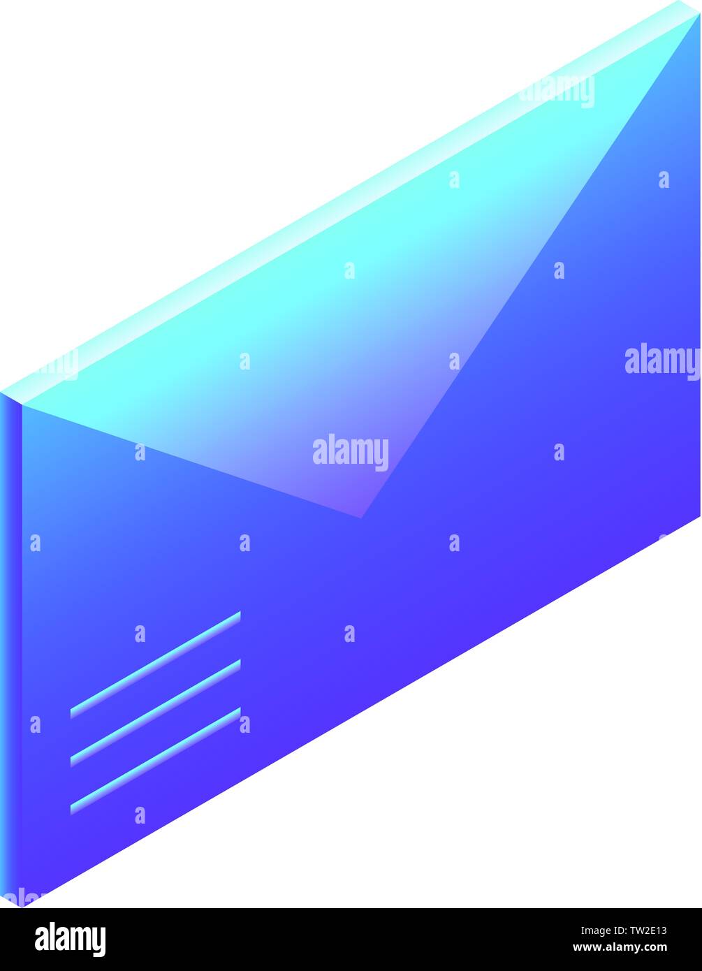 Mail letter icon, isometric style Stock Vector Image & Art - Alamy