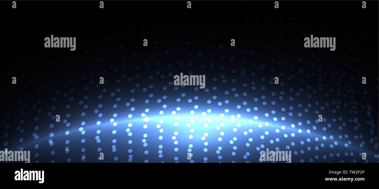 Neural network concept. Connected cells with links. High technology process. Abstract futuristic background Stock Vector