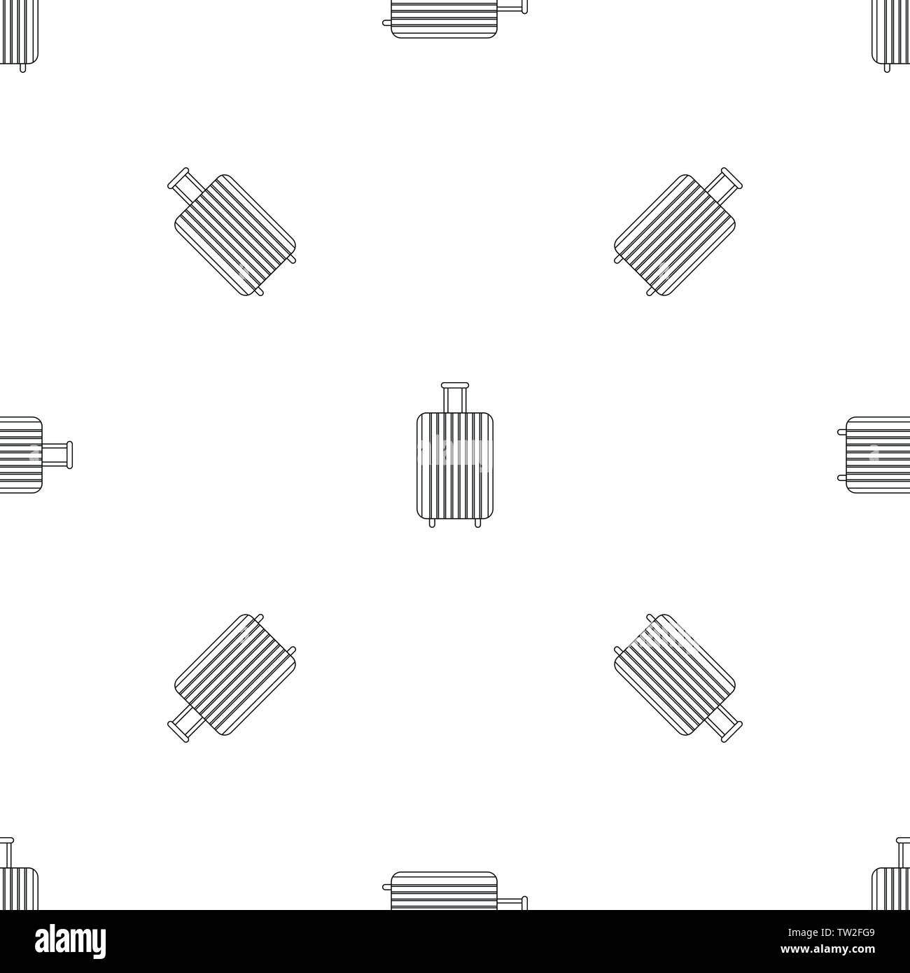 Travel bag pattern seamless vector repeat geometric for any web design Stock Vector