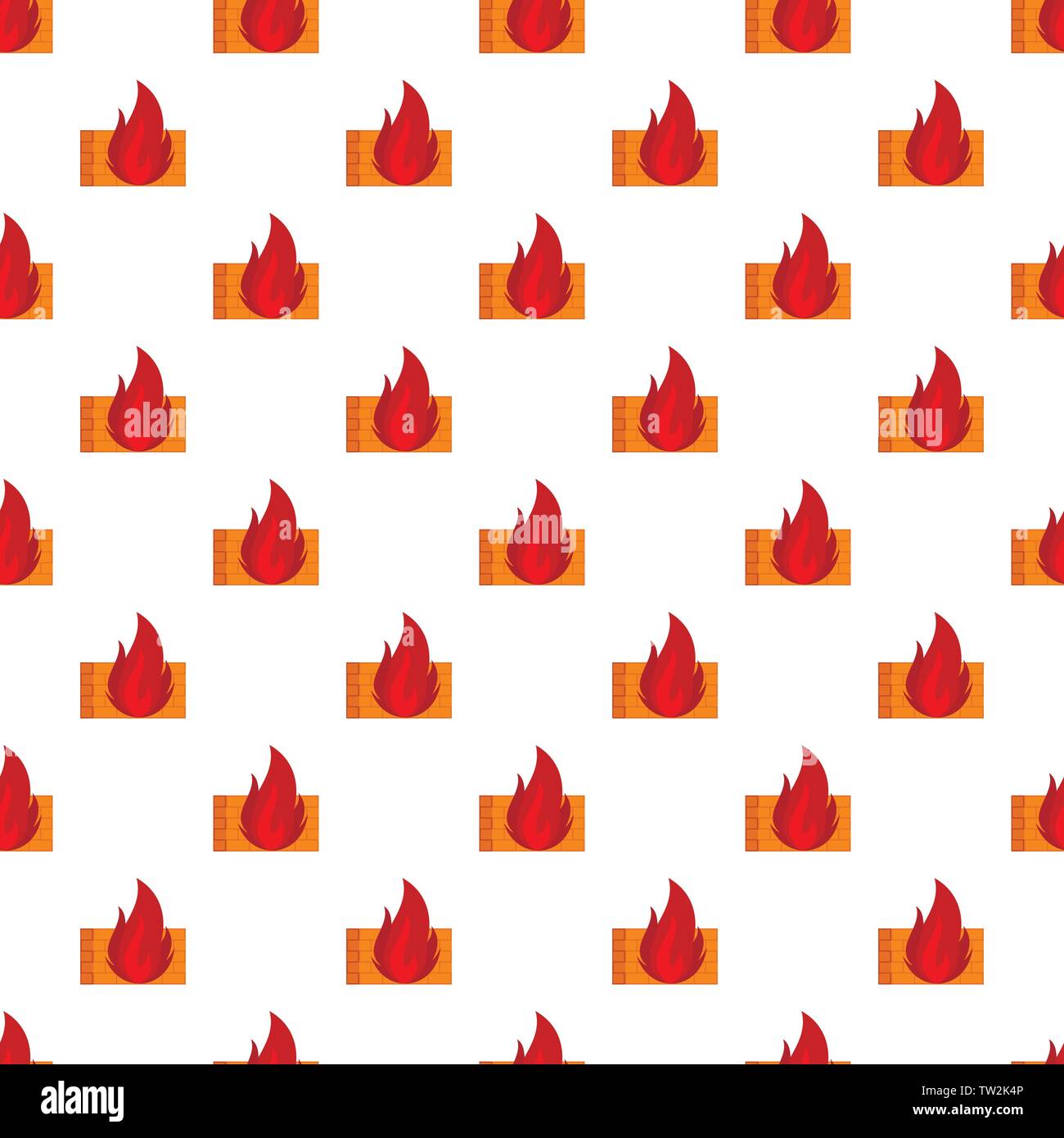 Burning security pattern seamless vector repeat for any web design Stock Vector