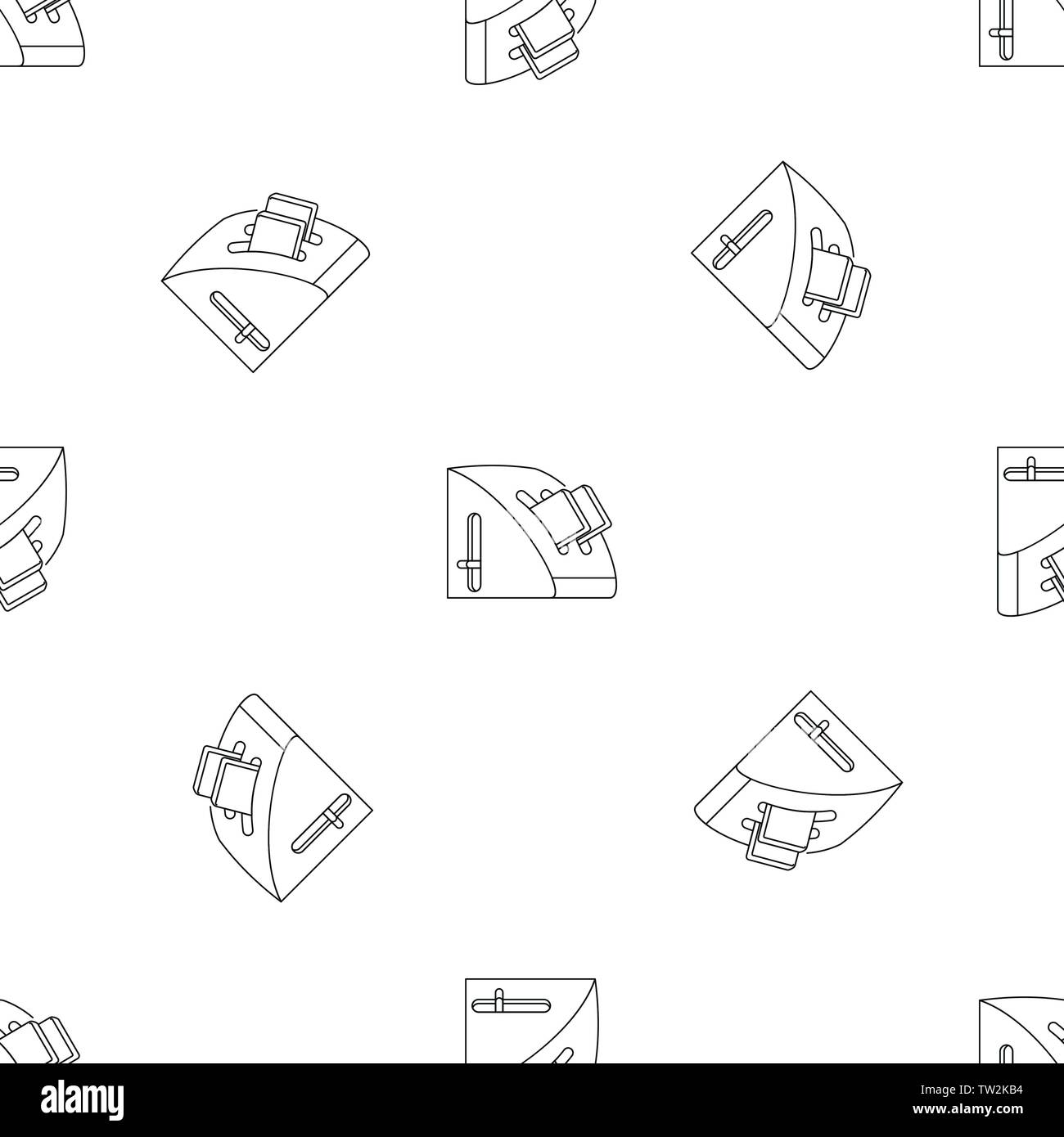 Modern toaster pattern seamless vector repeat geometric for any web design Stock Vector