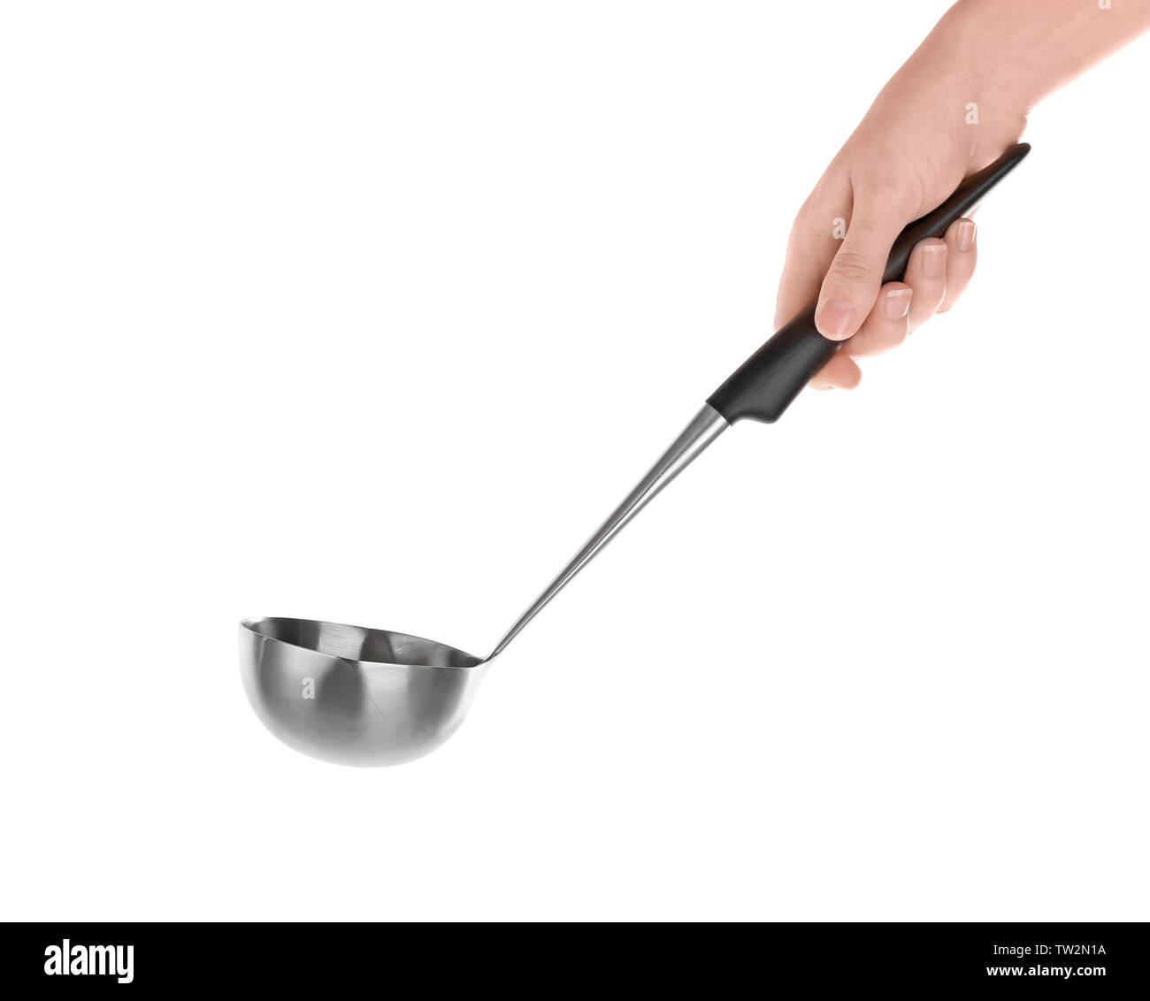 Soup pot ladle Black and White Stock Photos & Images - Alamy