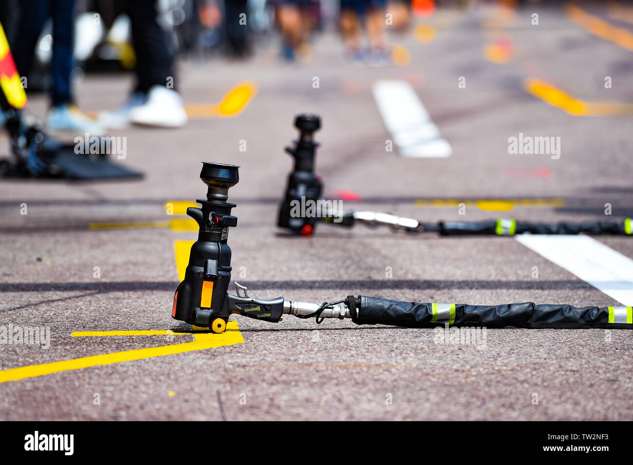 Monoco Wheel Start Monte Carlo/Monaco - 25/02/2019 - Wheel guns ready for action in front ...