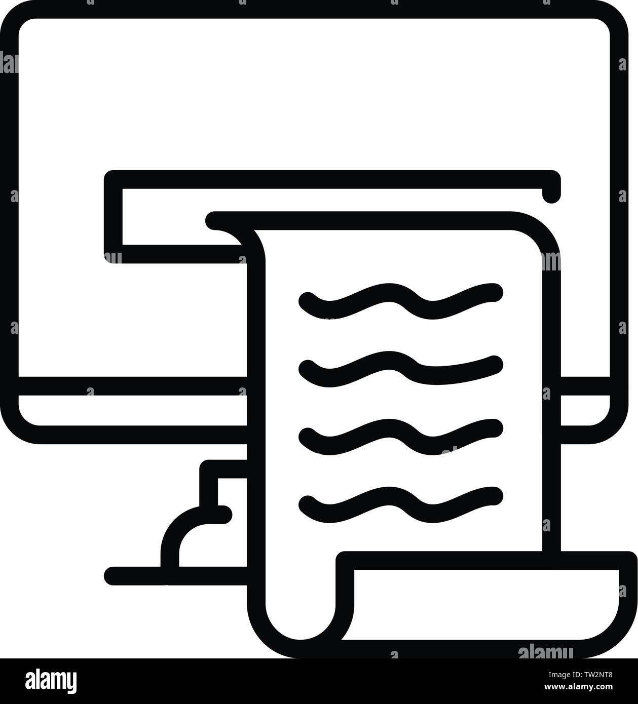 Web money bill icon, outline style Stock Vector Image & Art - Alamy