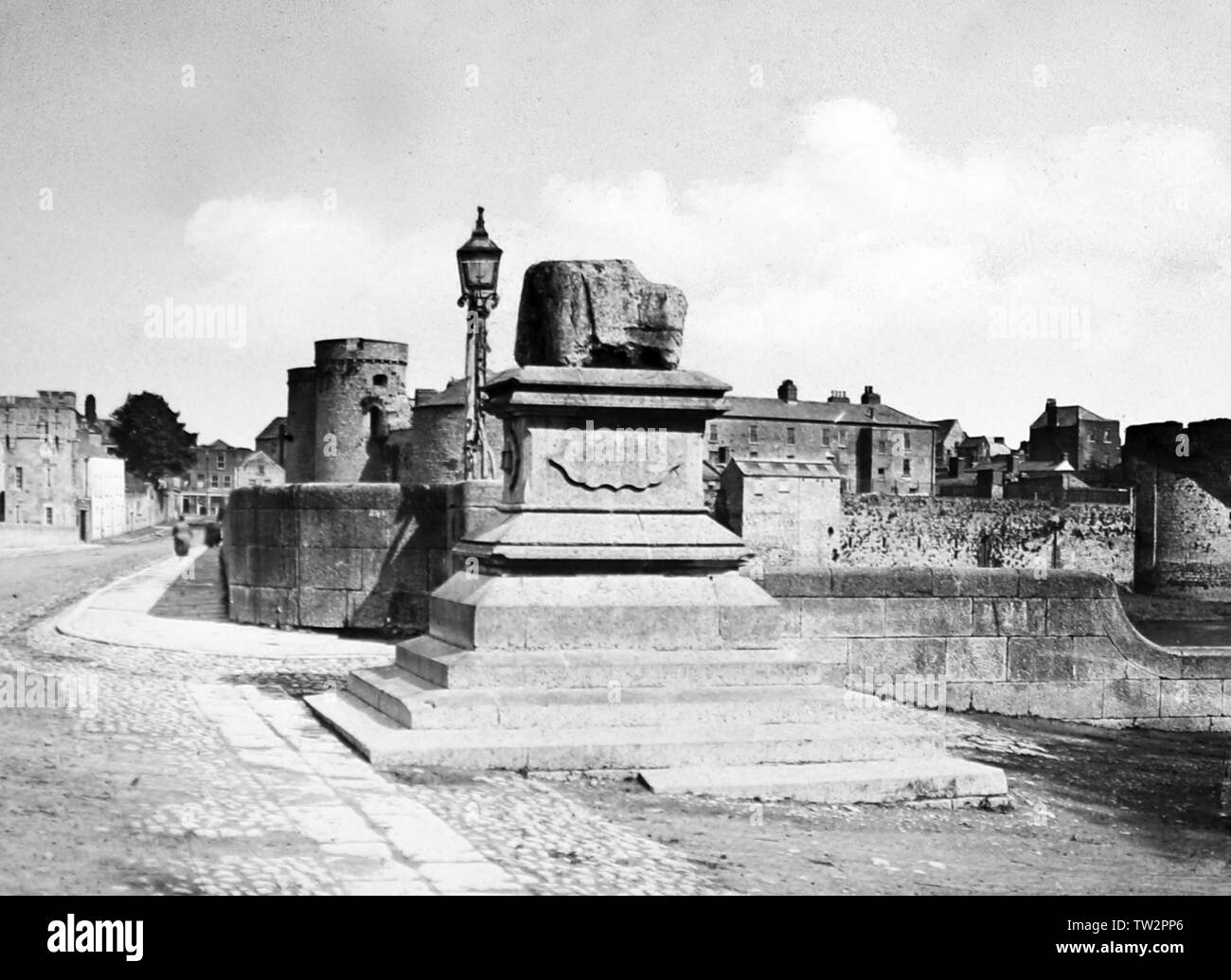 Treaty Stone, Limerick, Ireland Stock Photo