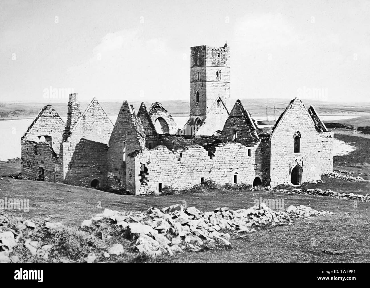 Rosserk Abbey, County Mayo, Ireland Stock Photo