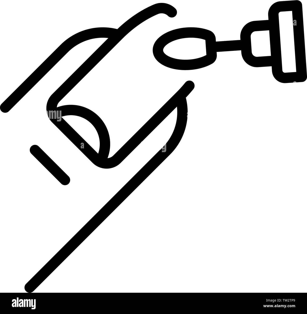 Nail polish icon, outline style Stock Vector Image & Art Alamy