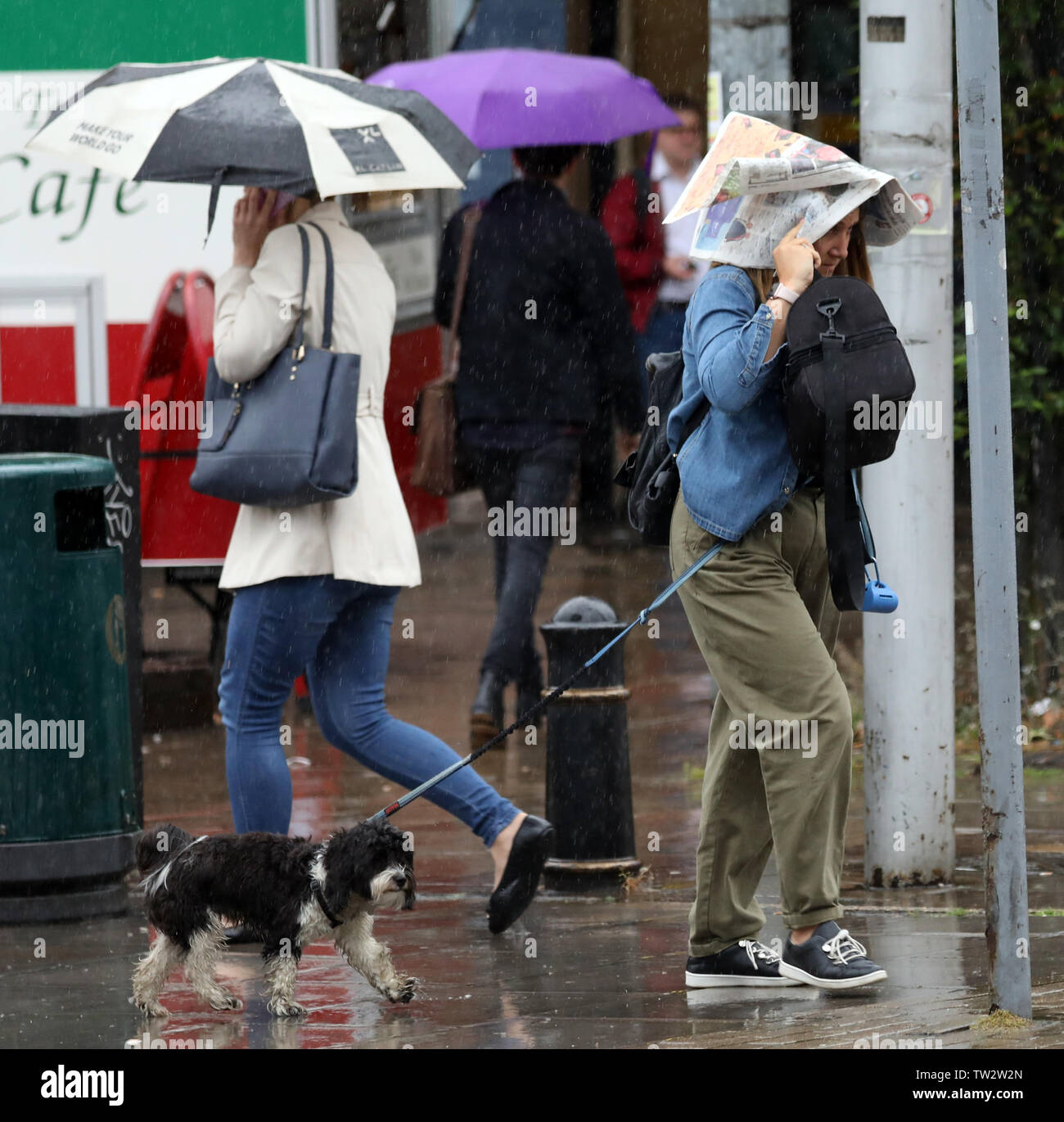 Wet Weather North London near East Finchley tube station today 18.6.19