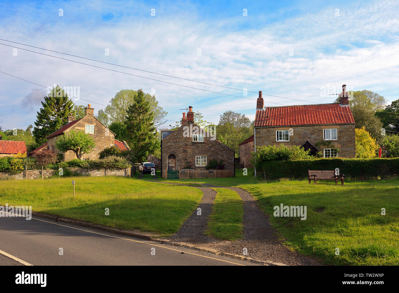 Cottages In The Pretty Village Hutton Le Hole On The Edge Of The
