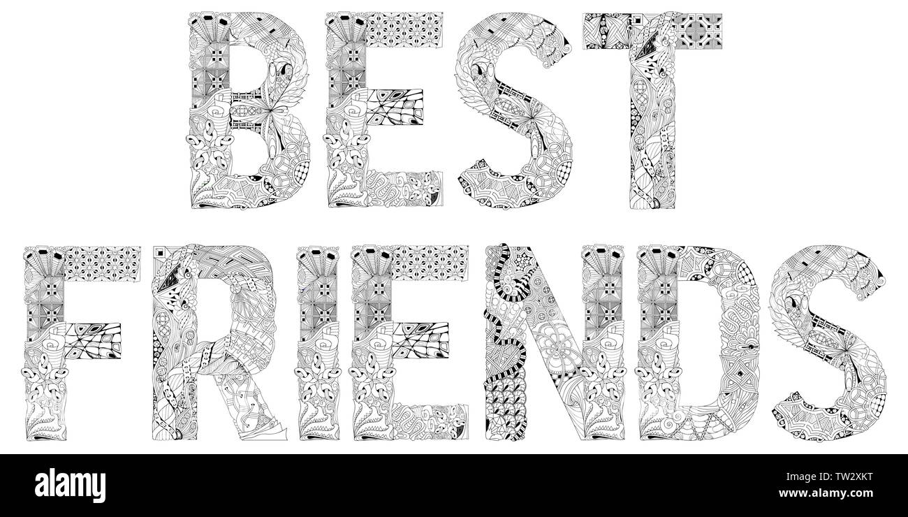 BFF (Best Friends Forever) 19 coloring page