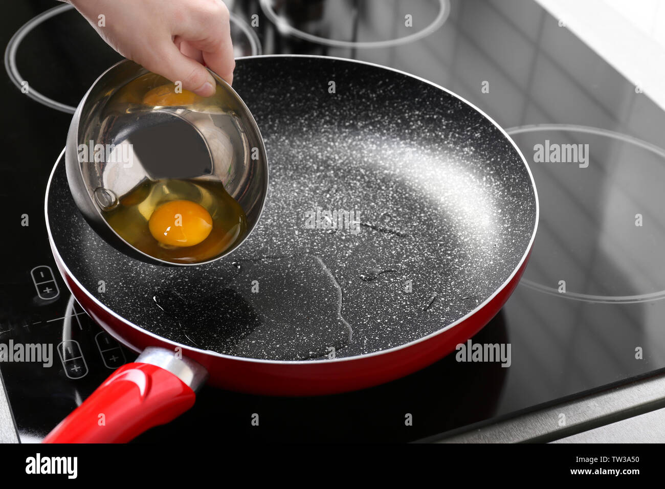 egg coddler glass cookware Stock Photo - Alamy